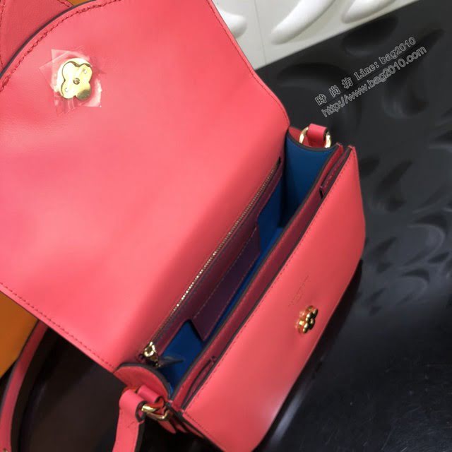 LV包包 LV新款女包 Pont9手袋 LV粉色牛皮單肩斜挎女包  ydh3689